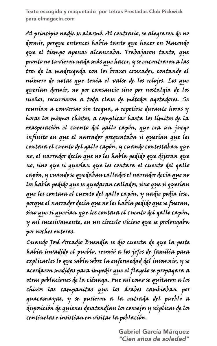 Gabriel García Marquez. El Magacín. Gabriel García Marquez. El Magacín.