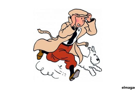 La película sobre las aventuras de Tintín y Milú. Bruselas, capital del cómic