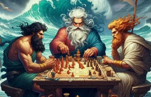 Los juegos de tragaperras más populares en 2024 Poseidón, Zeus y Hades jugando a un juego de mesa
