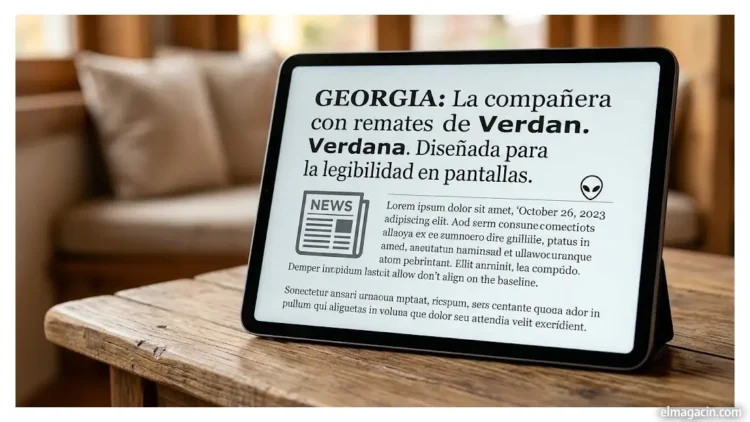Tipografía Georgia Tipografía Georgia