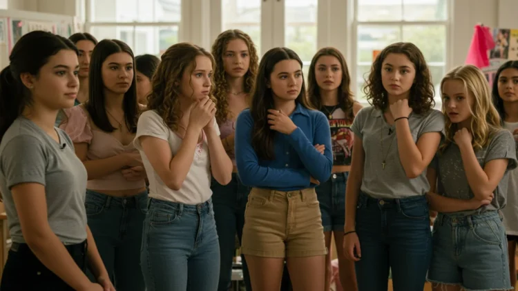 Chicas jóvenes esperando la resolución de un casting