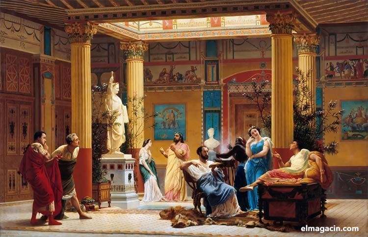Habitación de la antigua Roma. El Magacín.