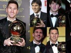 Los 8 balones de oro de Messi