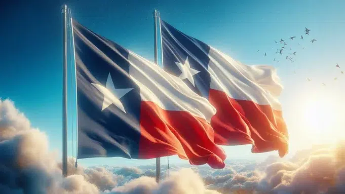 bandera-de-chile-bandera-de-texas Bandera de Chile y banderas de Texas