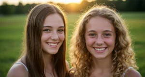 Chicas jóvenes de 14 años