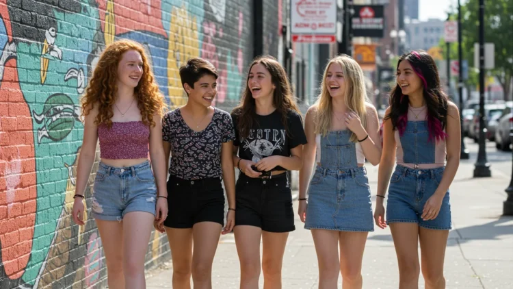 Chicas jóvenes de 14 y 15 años