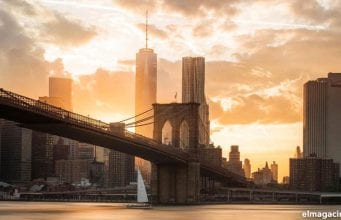 Puesta de sol en Nueva York