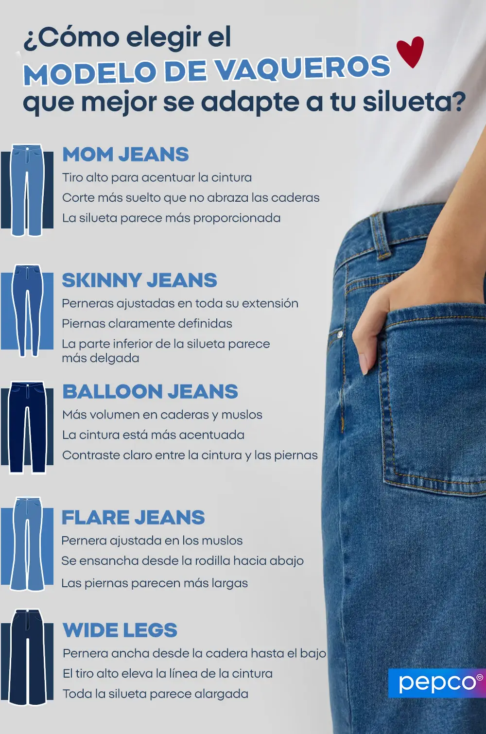 como escoger modelos de jeans Cómo escoger modelos de jeans