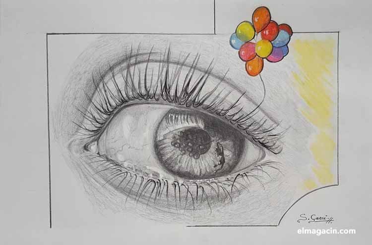 Dibujo de un ojo. El Magacín.