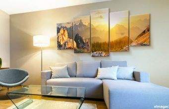 Razones para decorar tu salón con fotomurales Fotomural en un salón
