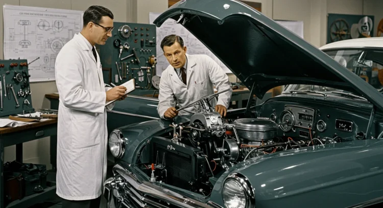 Invención de la dirección asistida (1950)