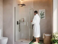 Guía para elegir mamparas de ducha según estilo y espacio del baño Mampara de ducha plegable