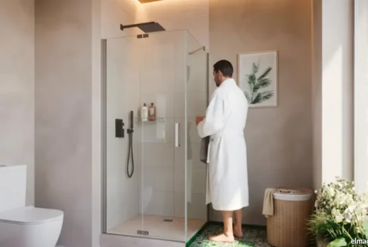 Mampara de ducha plegable