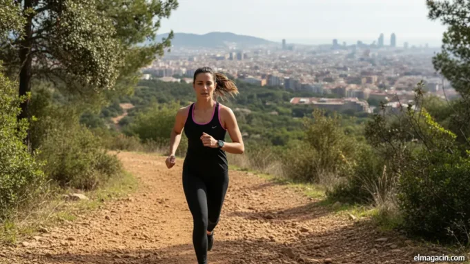 mujer-corriendo-en-barcelona Mujer corriendo con un reloj GPS