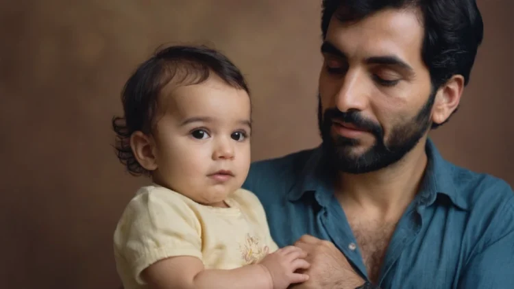 Un niño con su padre